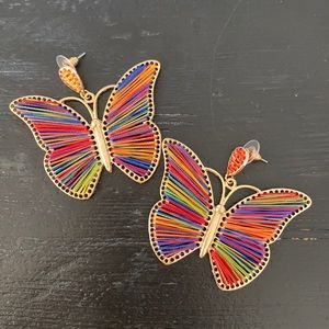 Unique Butterfly earrings.